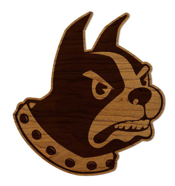 Wofford College Terrier Wall Hanging - Crafted from Cherry or Maple Wood - Wofford College