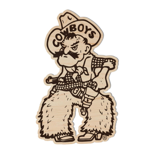 University of Wyoming Cowboys Magnet - Crafted from Cherry or Maple Wood - Wyoming Cowboys