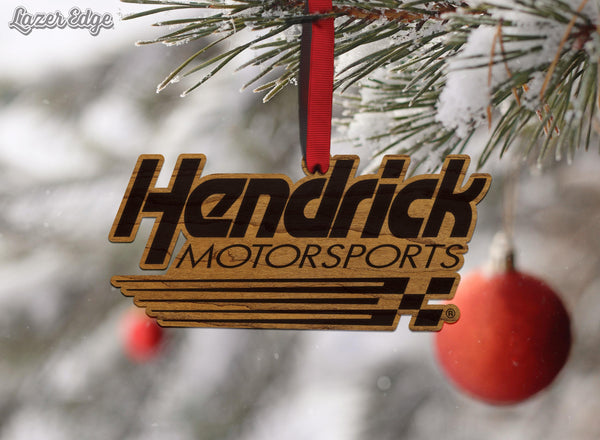 Hendrick Motorsports Wooden Ornament  | Crafted from Cherry and Maple Wood | Made in USA | Officially Licensed by Hendrick Motorsports