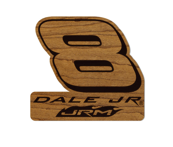 Dale Earnhardt Jr. #8 Wooden Magnet | Crafted from Cherry and Maple Wood | Made in USA | Officially Licensed by JR Motorsport