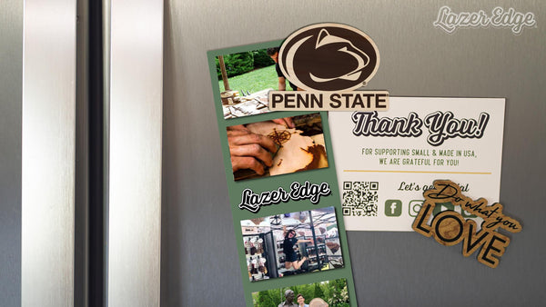 Penn State Nittany Lions Magnet - Crafted from Cherry or Maple Wood - Penn State Nittany Lions