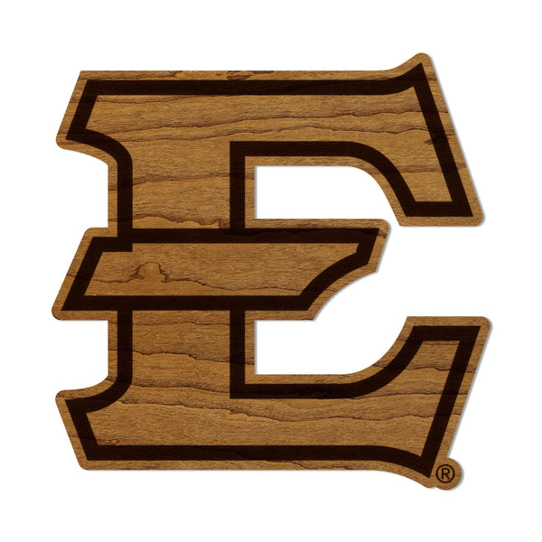 East Tennessee State University Block E Magnet - Crafted from Cherry or Maple Wood - East Tennessee State Buccaneers