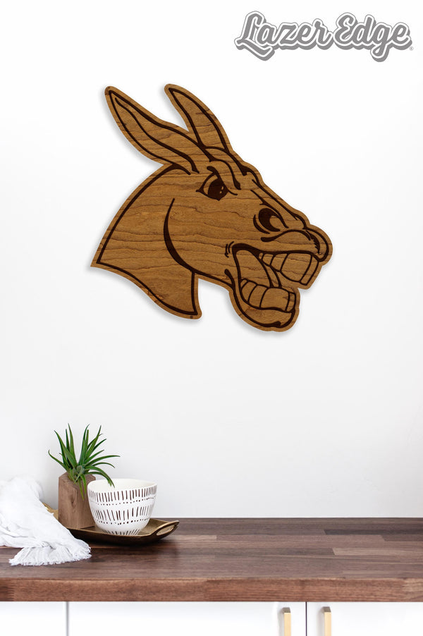 University of Central Missouri Mule Logo Wall Hanging – Crafted from Cherry and  Maple Wood - Central Missouri Mules
