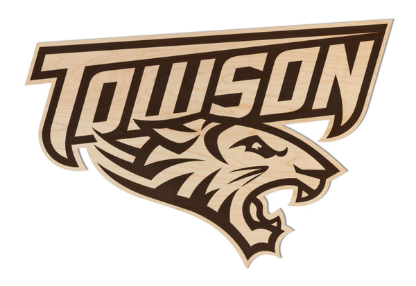 Towson University Tiger Cutout Wall Hanging – Crafted from Cherry and  Maple Wood - Towson Tigers