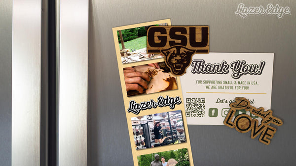Georgia State Panthers Magnet - Crafted from Cherry or Maple Wood