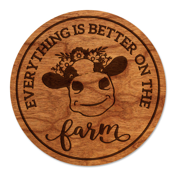 Farm Animals Coaster Cow