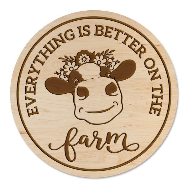 Farm Animals Coaster Cow