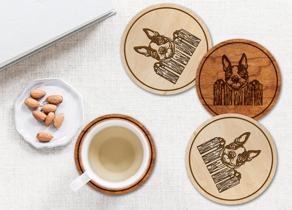 Dog Coaster Boston Terrier