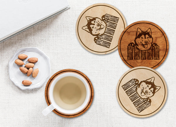 Dog Coaster Siberian Husky