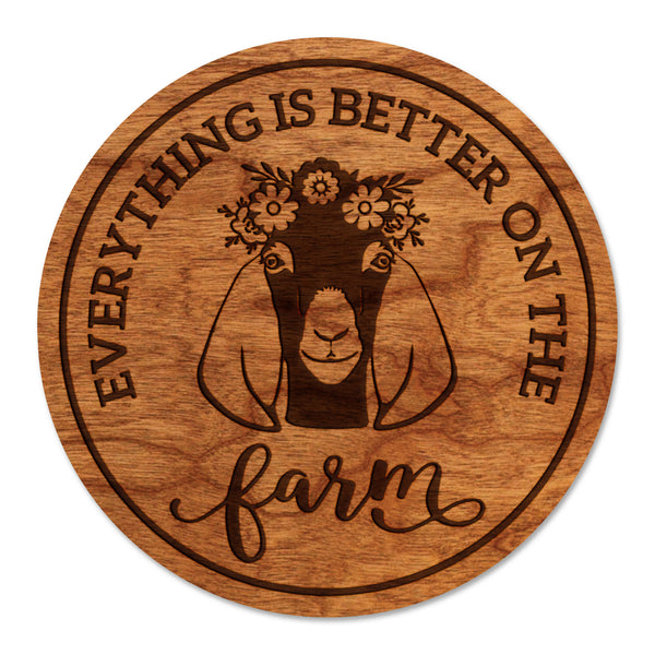 Farm Animals Coaster Goat