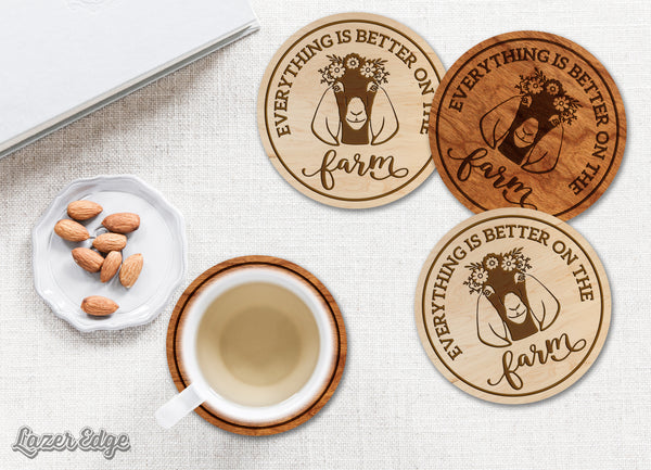Farm Animals Coaster Goat
