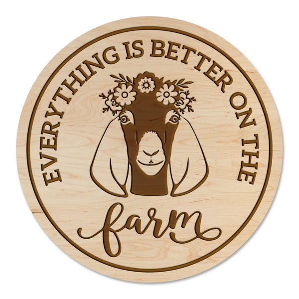Farm Animals Coaster Goat