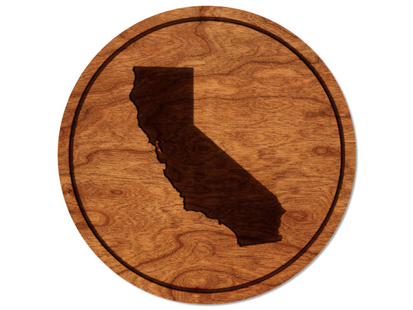 State Silhouette Coaster California
