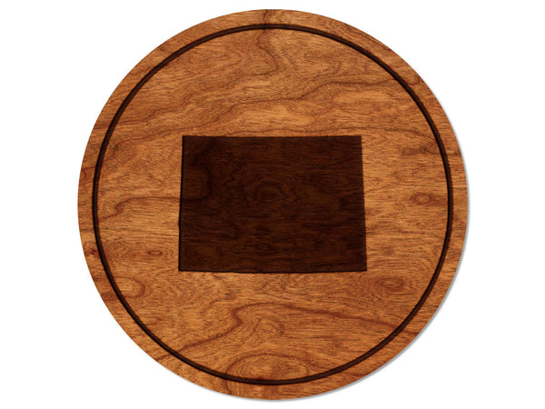State Silhouette Coaster Colorado