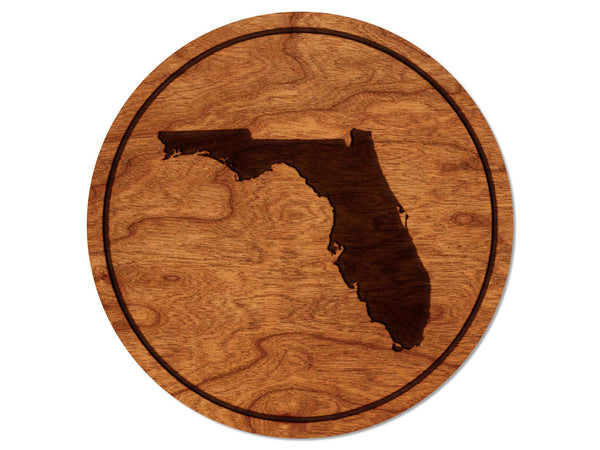 State Silhouette Coaster Florida