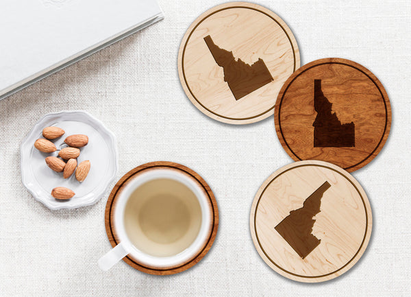 State Silhouette Coaster Idaho