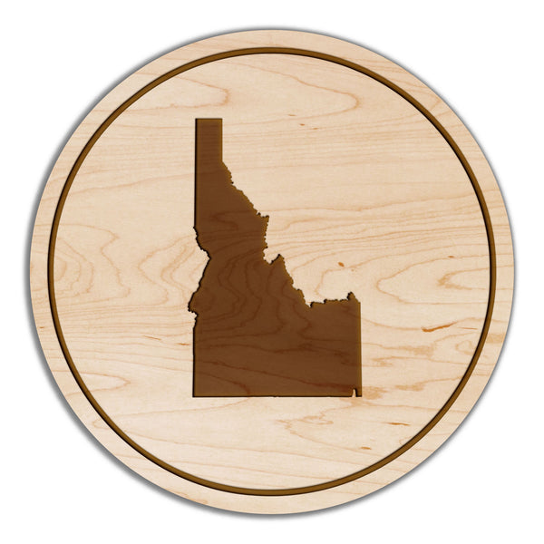 State Silhouette Coaster Idaho