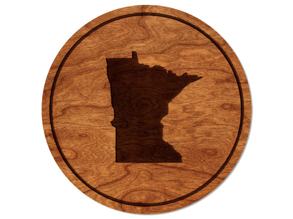 State Silhouette Coaster Minnesota