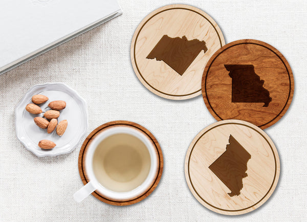 State Silhouette Coaster Missouri