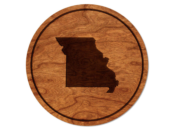 State Silhouette Coaster Missouri