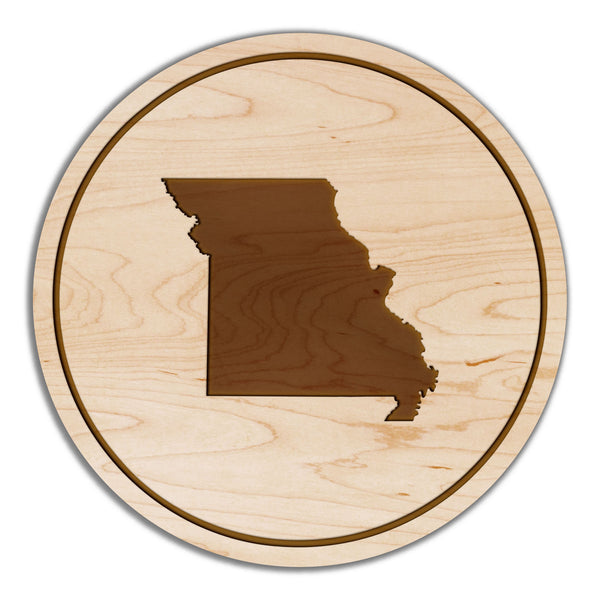 State Silhouette Coaster Missouri