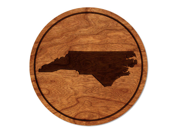 State Silhouette Coaster North Carolina