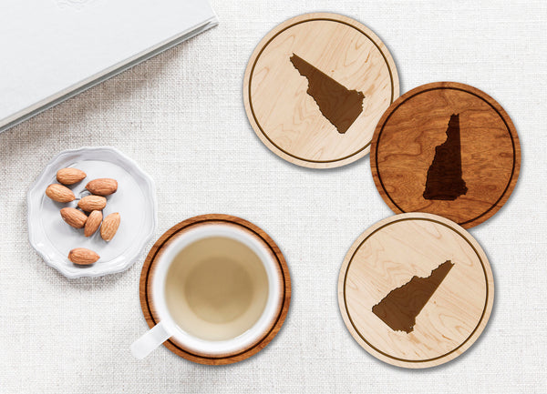State Silhouette Coaster New Hampshire