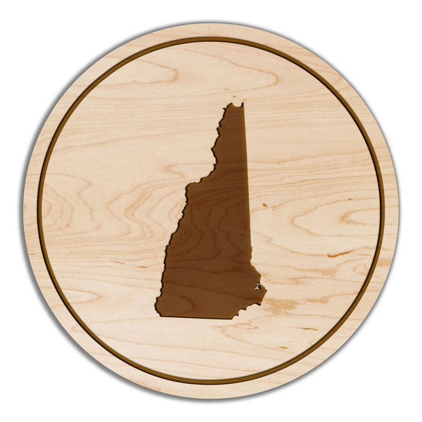 State Silhouette Coaster New Hampshire