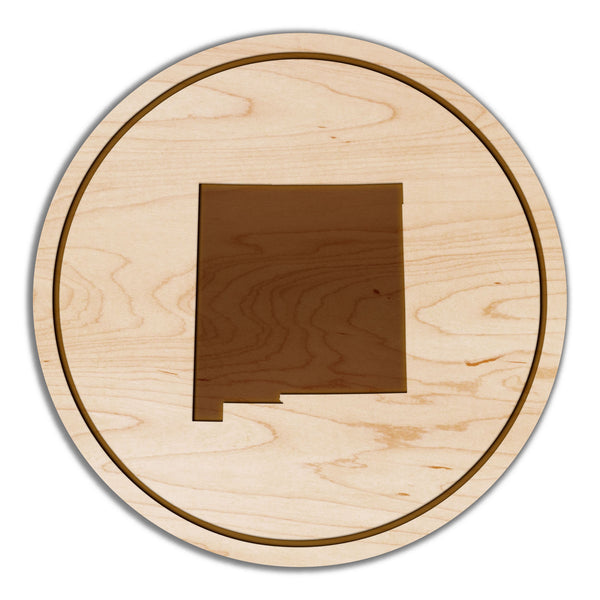 State Silhouette Coaster New Mexico