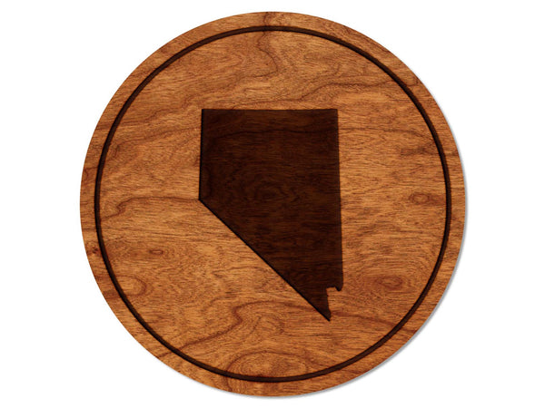 State Silhouette Coaster Nevada