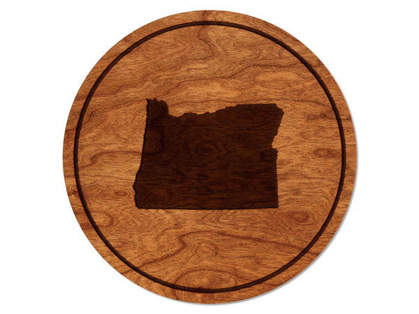 State Silhouette Coaster Oregon