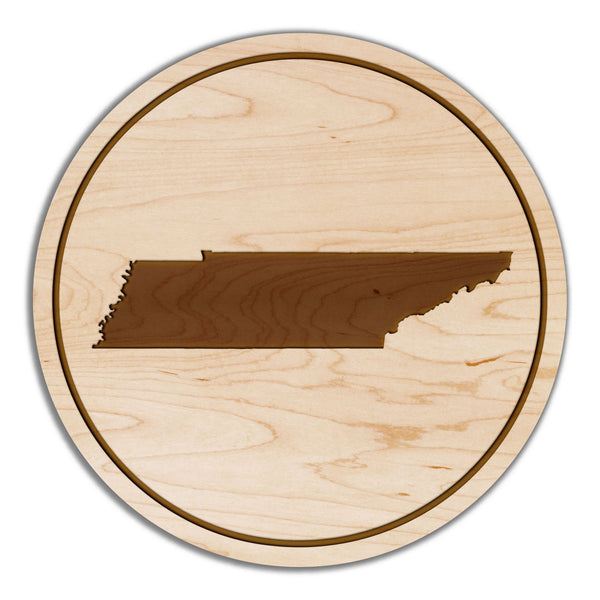 State Silhouette Coaster Tennessee