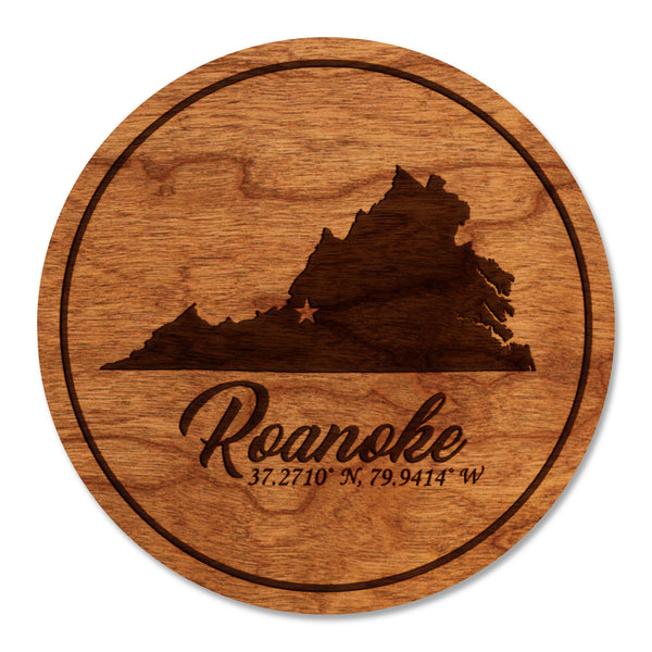 City/Hometown Coaster Roanoke