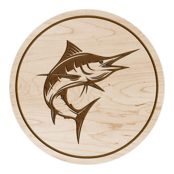 Saltwater Fishing Coaster Marlin