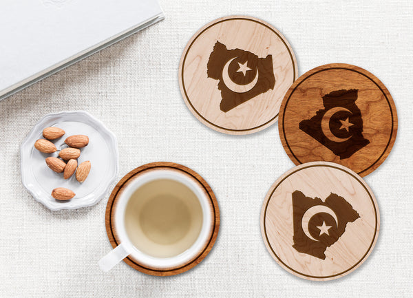 State Flag Coaster Algeria