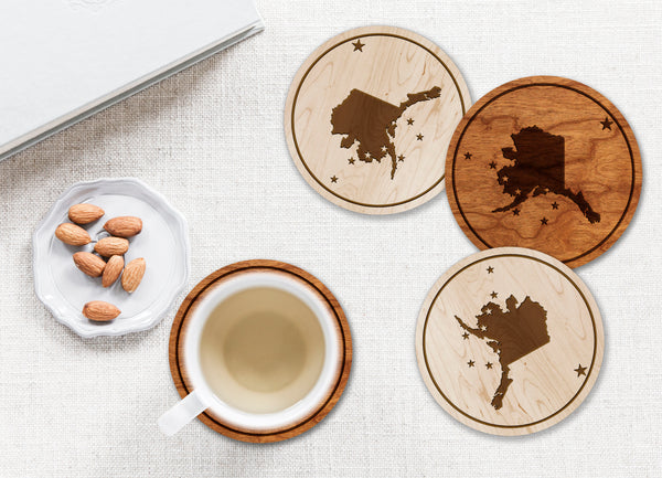 State Flag Coaster Alaska