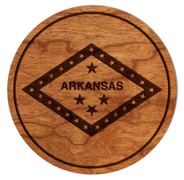 State Flag Coaster Arkansas