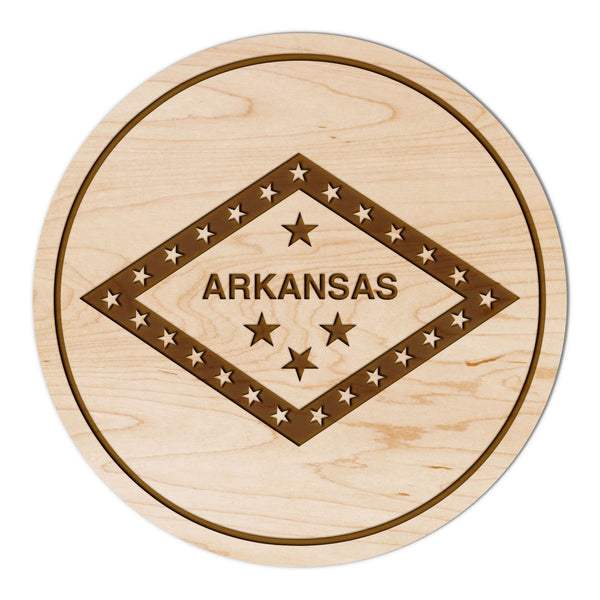 State Flag Coaster Arkansas