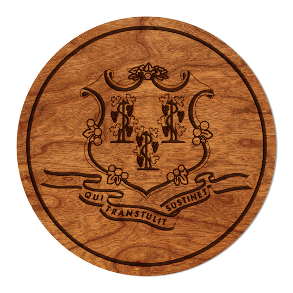 State Flag Coaster Connecticut