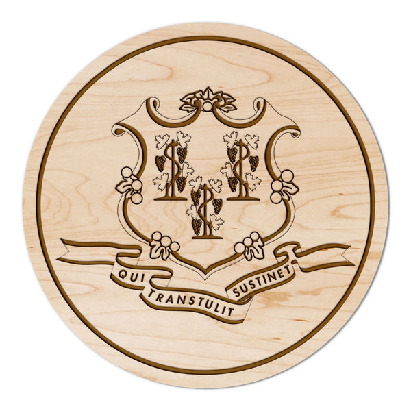 State Flag Coaster Connecticut