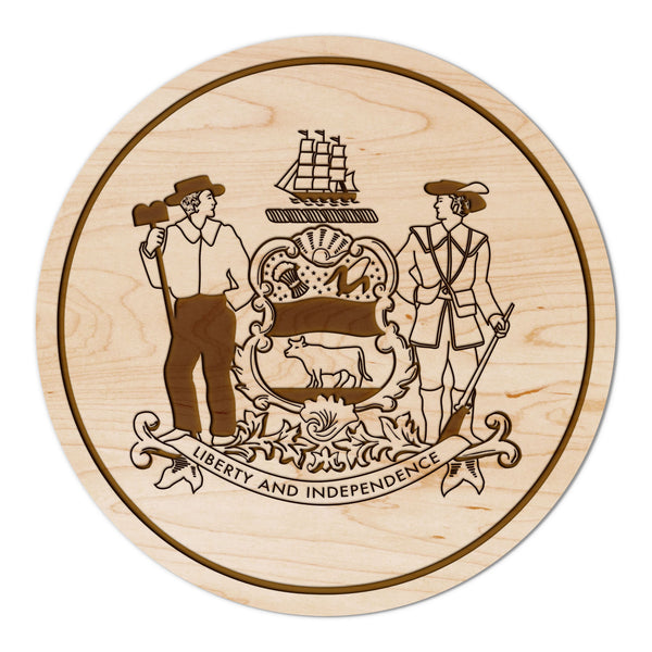 State Flag Coaster Delaware