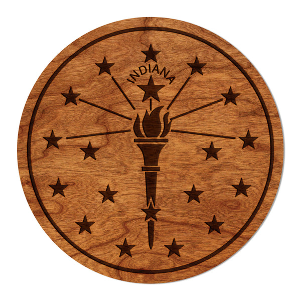 State Flag Coaster Indiana