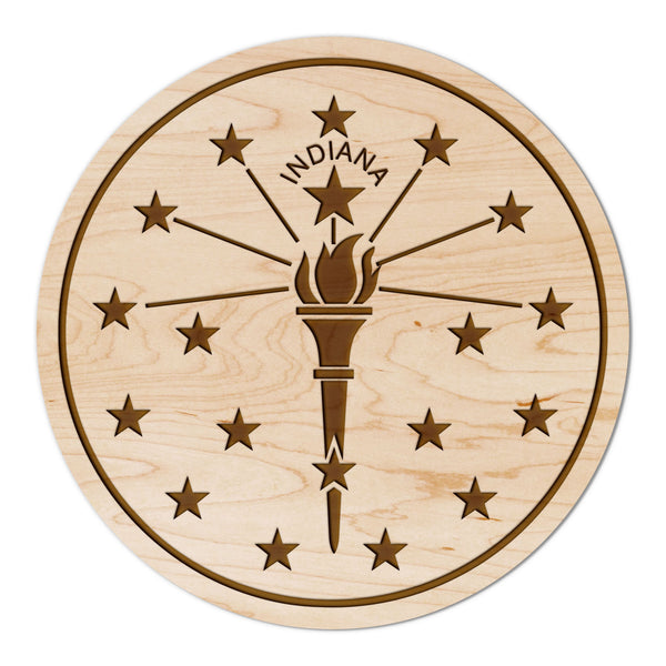 State Flag Coaster Indiana