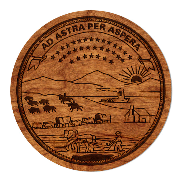 State Flag Coaster Kansas