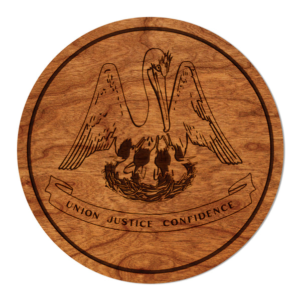 State Flag Coaster Louisiana