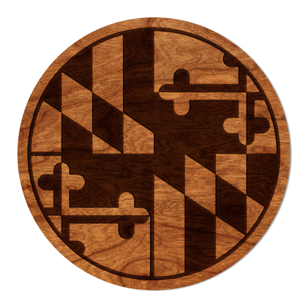 State Flag Coaster Maryland