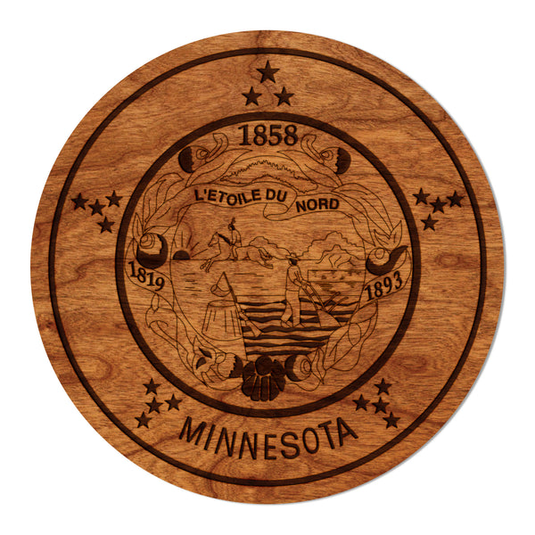 State Flag Coaster Minnesota