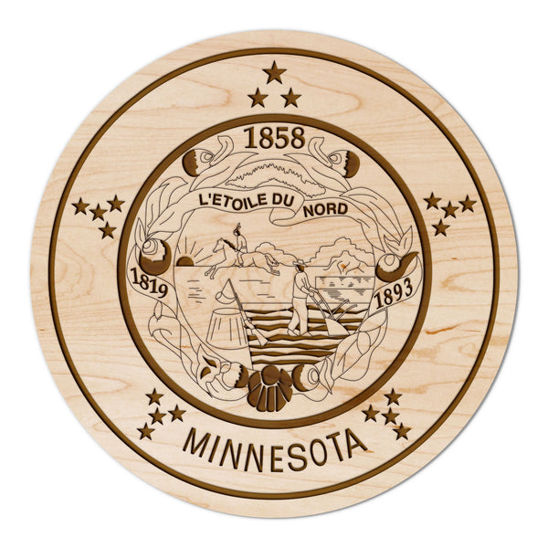 State Flag Coaster Minnesota