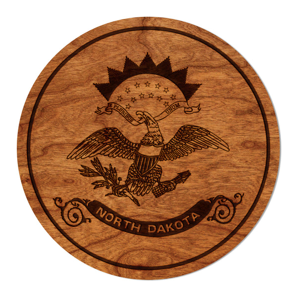 State Flag Coaster North Dakota