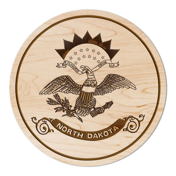 State Flag Coaster North Dakota